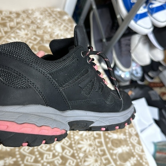 S Sport by Skechers ELAYNA Black Trail Sneakers w/Memory Foam unisex main image 4
